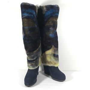 UGG X ClAIRE TABOURET FLUFF KNEE HIGH BOOTS NWT